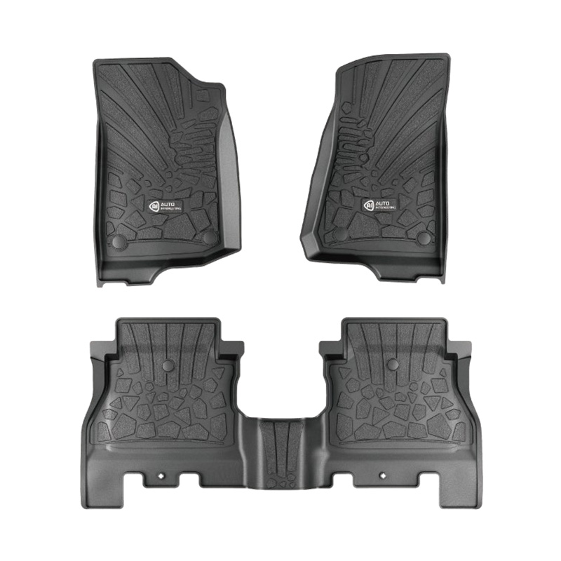 Jeep Gladiator 2020-2023 (hitam, satu set 3 keping)